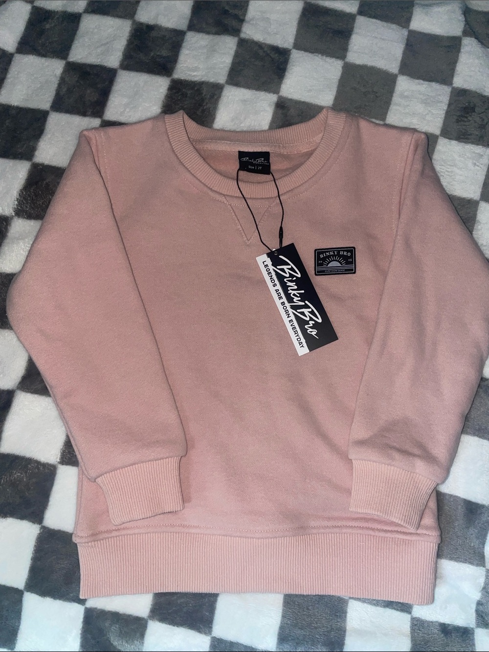 Blink Bro Crewneck Sweater - pale Pink